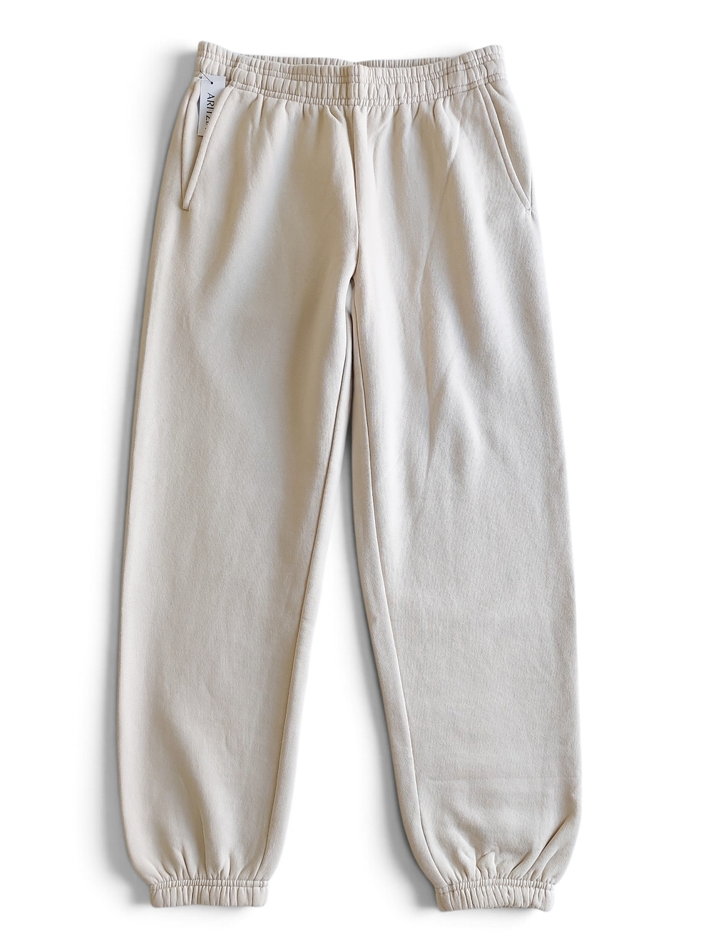 Aritzia Fleece Sweatpants Joggers Women's S Beige Cream Cozy Pants NWT